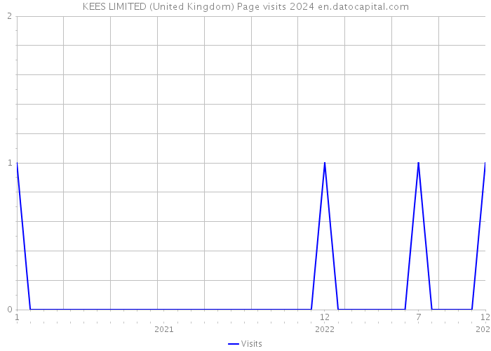 KEES LIMITED (United Kingdom) Page visits 2024 