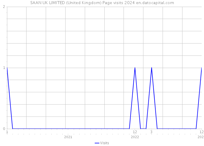SAAN UK LIMITED (United Kingdom) Page visits 2024 