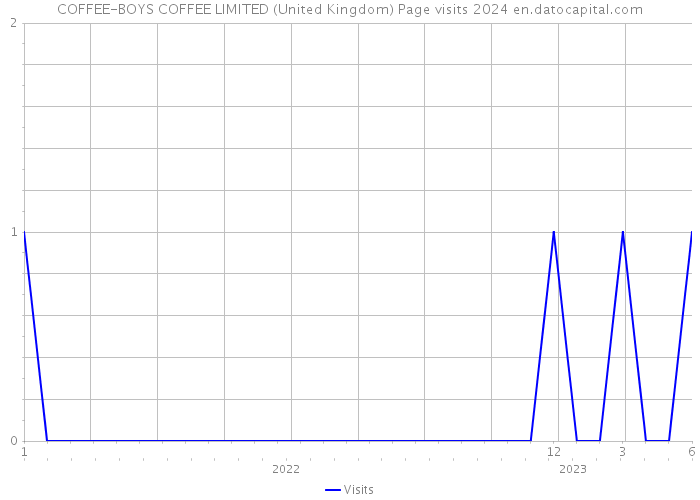 COFFEE-BOYS COFFEE LIMITED (United Kingdom) Page visits 2024 