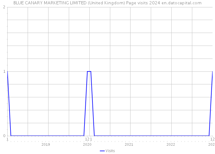 BLUE CANARY MARKETING LIMITED (United Kingdom) Page visits 2024 
