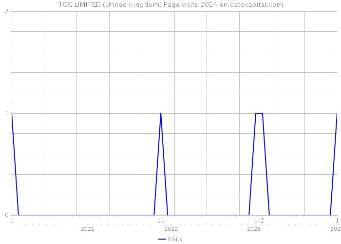 TGG LIMITED (United Kingdom) Page visits 2024 