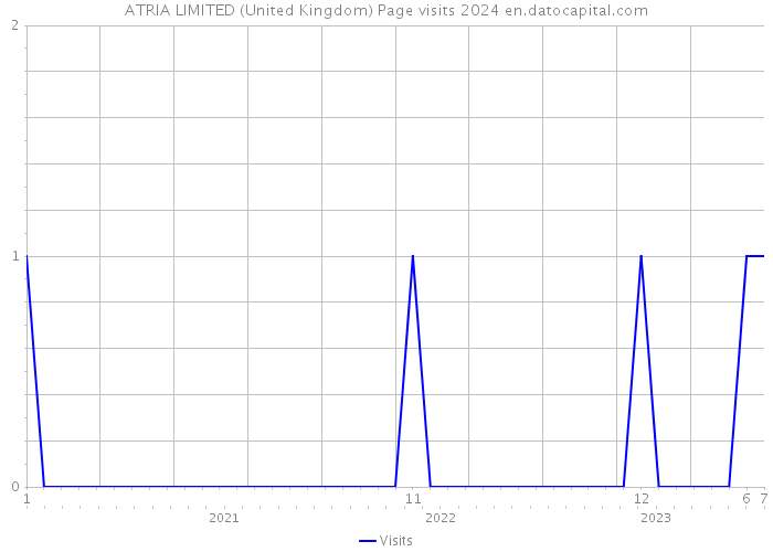 ATRIA LIMITED (United Kingdom) Page visits 2024 