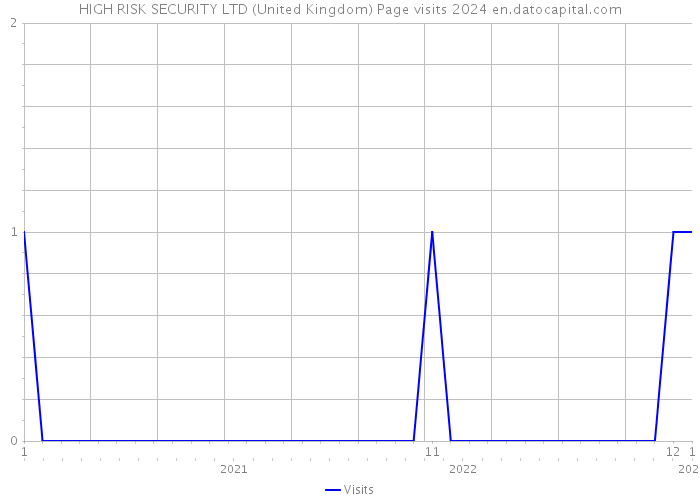 HIGH RISK SECURITY LTD (United Kingdom) Page visits 2024 