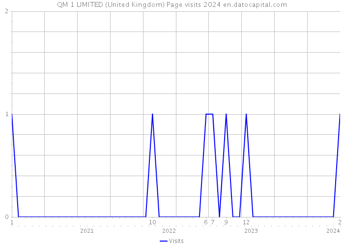 QM 1 LIMITED (United Kingdom) Page visits 2024 
