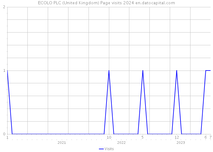 ECOLO PLC (United Kingdom) Page visits 2024 