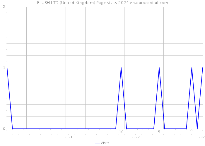 FLUSH LTD (United Kingdom) Page visits 2024 