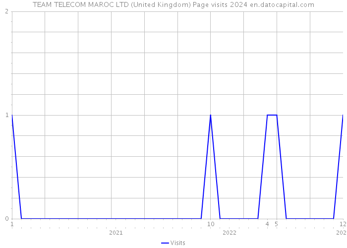 TEAM TELECOM MAROC LTD (United Kingdom) Page visits 2024 