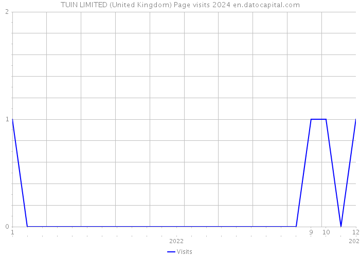 TUIN LIMITED (United Kingdom) Page visits 2024 