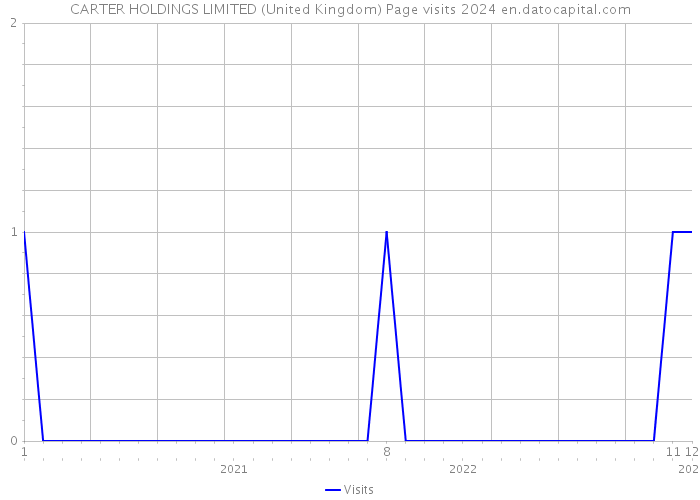CARTER HOLDINGS LIMITED (United Kingdom) Page visits 2024 