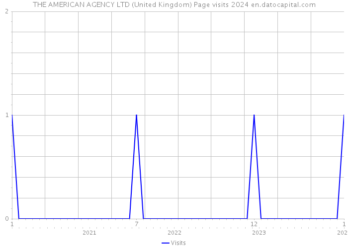 THE AMERICAN AGENCY LTD (United Kingdom) Page visits 2024 