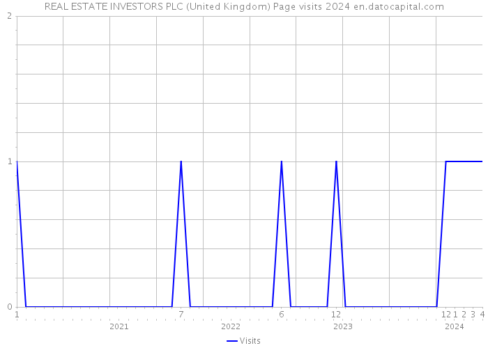 REAL ESTATE INVESTORS PLC (United Kingdom) Page visits 2024 