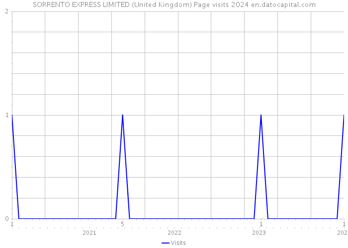 SORRENTO EXPRESS LIMITED (United Kingdom) Page visits 2024 