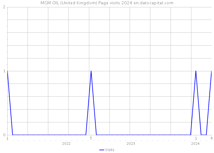 MGM OIL (United Kingdom) Page visits 2024 