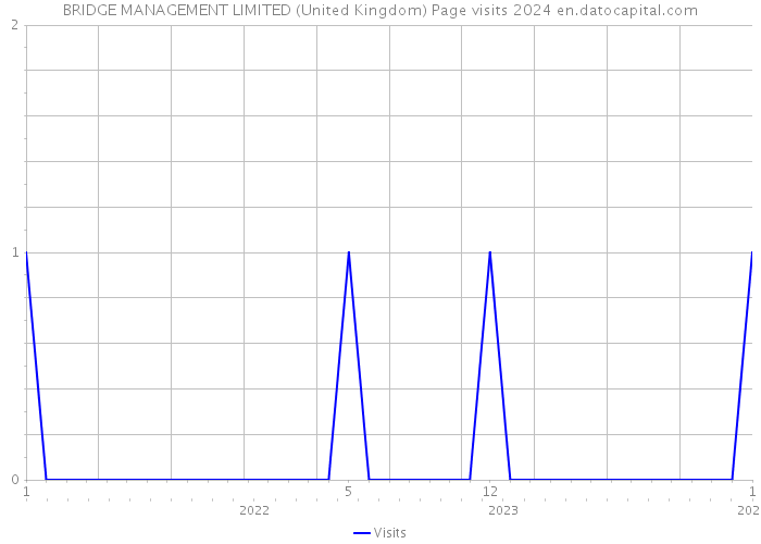 BRIDGE MANAGEMENT LIMITED (United Kingdom) Page visits 2024 