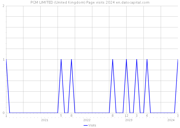 PGM LIMITED (United Kingdom) Page visits 2024 