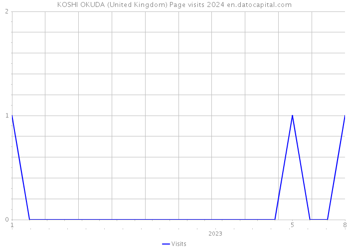 KOSHI OKUDA (United Kingdom) Page visits 2024 