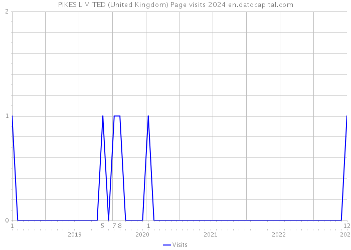 PIKES LIMITED (United Kingdom) Page visits 2024 