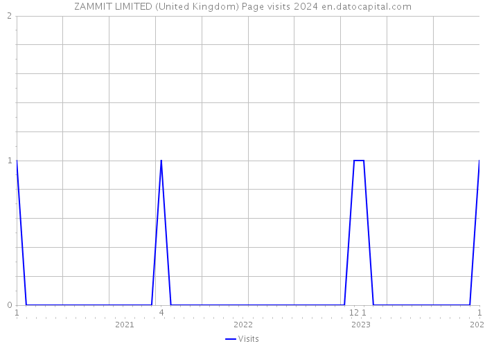 ZAMMIT LIMITED (United Kingdom) Page visits 2024 