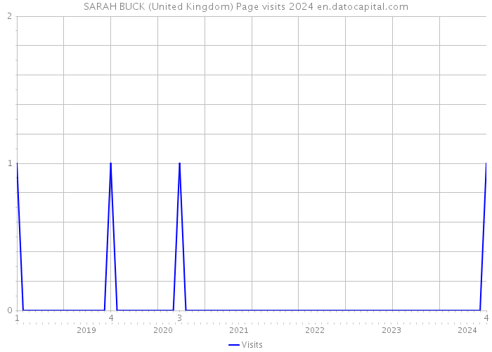 SARAH BUCK (United Kingdom) Page visits 2024 