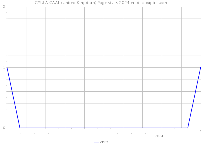 GYULA GAAL (United Kingdom) Page visits 2024 