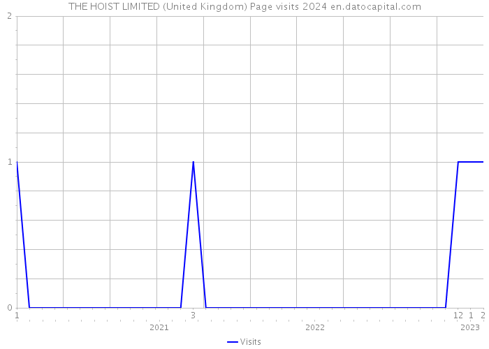 THE HOIST LIMITED (United Kingdom) Page visits 2024 