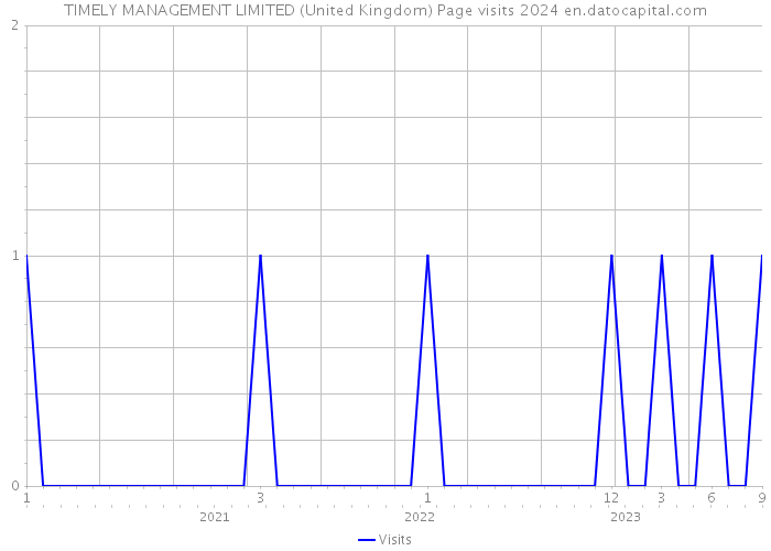 TIMELY MANAGEMENT LIMITED (United Kingdom) Page visits 2024 