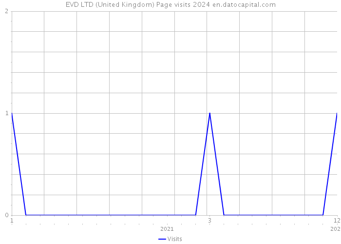 EVD LTD (United Kingdom) Page visits 2024 