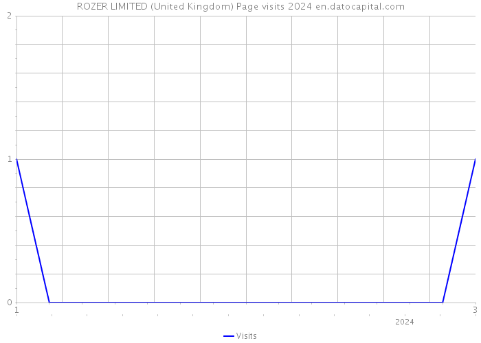 ROZER LIMITED (United Kingdom) Page visits 2024 