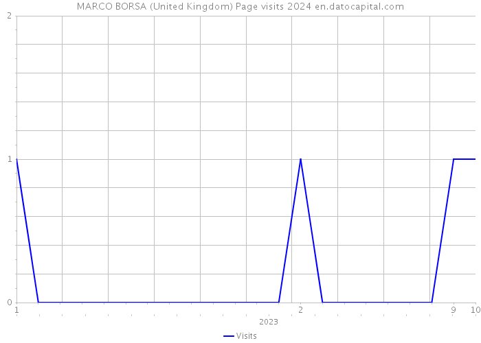 MARCO BORSA (United Kingdom) Page visits 2024 