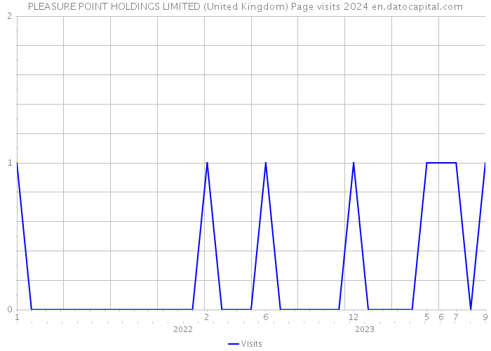 PLEASURE POINT HOLDINGS LIMITED (United Kingdom) Page visits 2024 