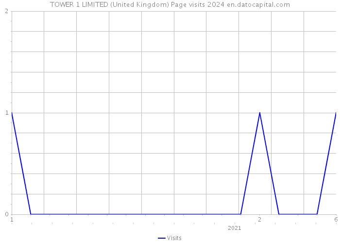 TOWER 1 LIMITED (United Kingdom) Page visits 2024 