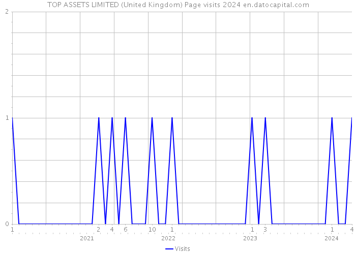 TOP ASSETS LIMITED (United Kingdom) Page visits 2024 