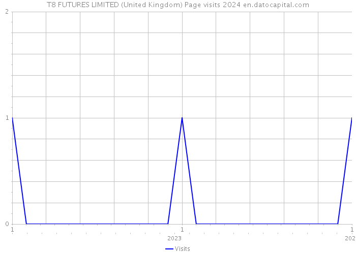 T8 FUTURES LIMITED (United Kingdom) Page visits 2024 