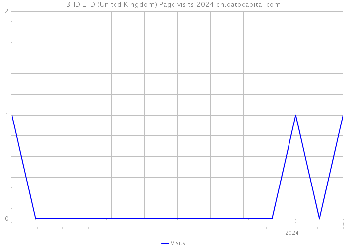 BHD LTD (United Kingdom) Page visits 2024 