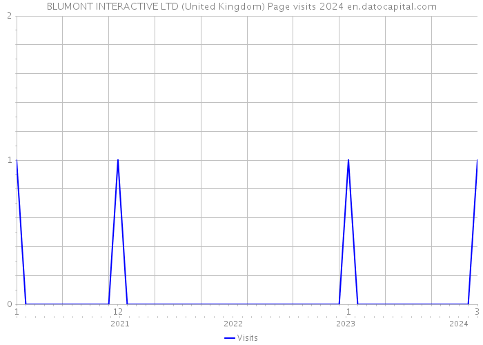 BLUMONT INTERACTIVE LTD (United Kingdom) Page visits 2024 