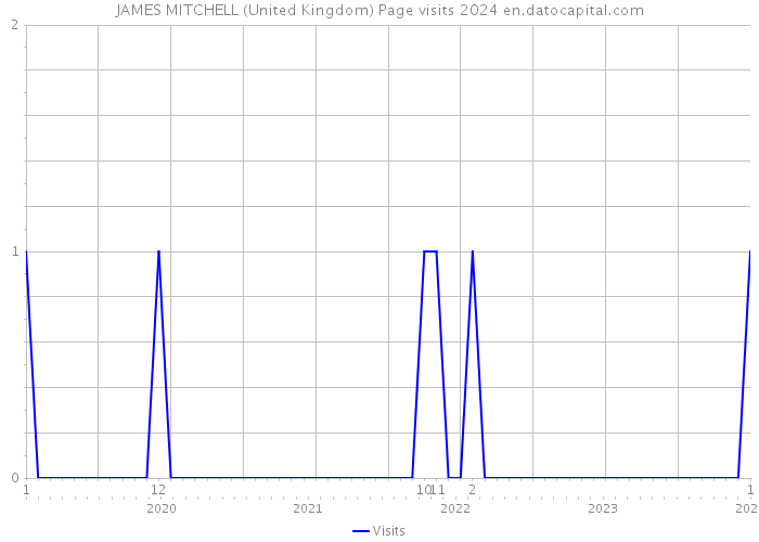 JAMES MITCHELL (United Kingdom) Page visits 2024 