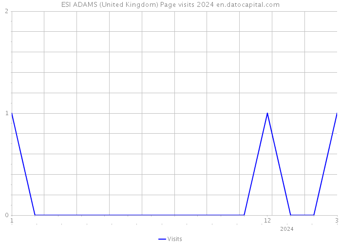 ESI ADAMS (United Kingdom) Page visits 2024 