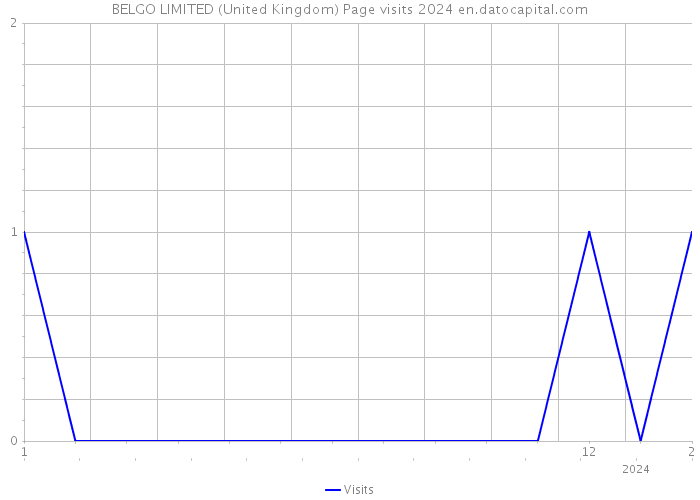 BELGO LIMITED (United Kingdom) Page visits 2024 