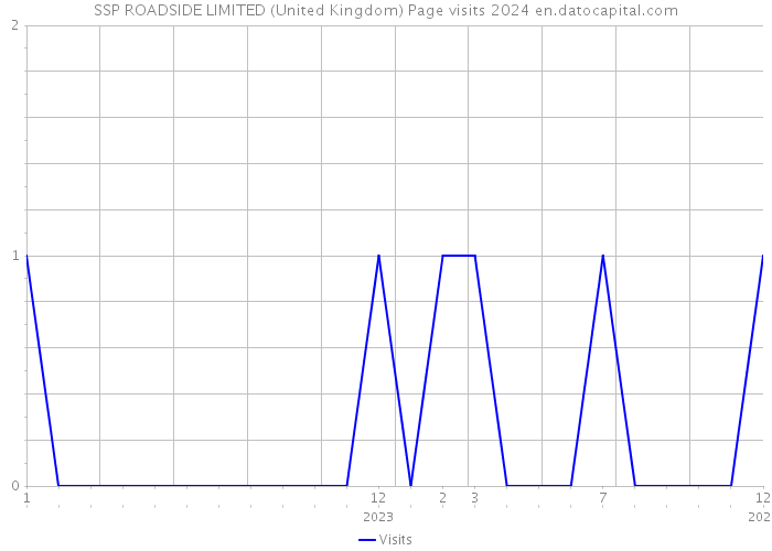 SSP ROADSIDE LIMITED (United Kingdom) Page visits 2024 