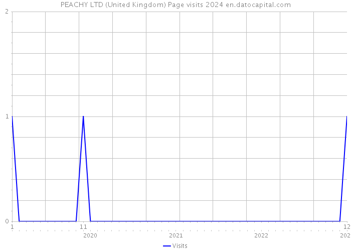 PEACHY LTD (United Kingdom) Page visits 2024 