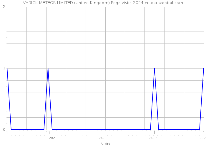 VARICK METEOR LIMITED (United Kingdom) Page visits 2024 