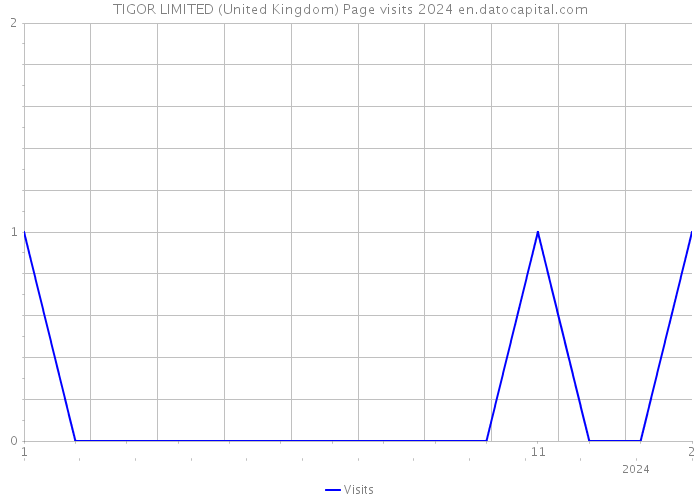 TIGOR LIMITED (United Kingdom) Page visits 2024 