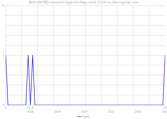 BLH LIMITED (United Kingdom) Page visits 2024 