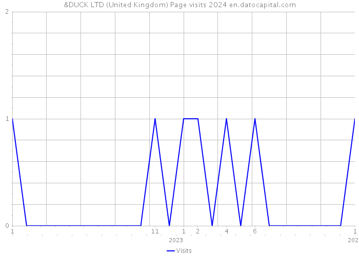 &DUCK LTD (United Kingdom) Page visits 2024 