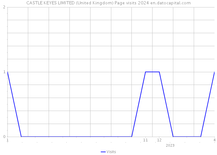 CASTLE KEYES LIMITED (United Kingdom) Page visits 2024 