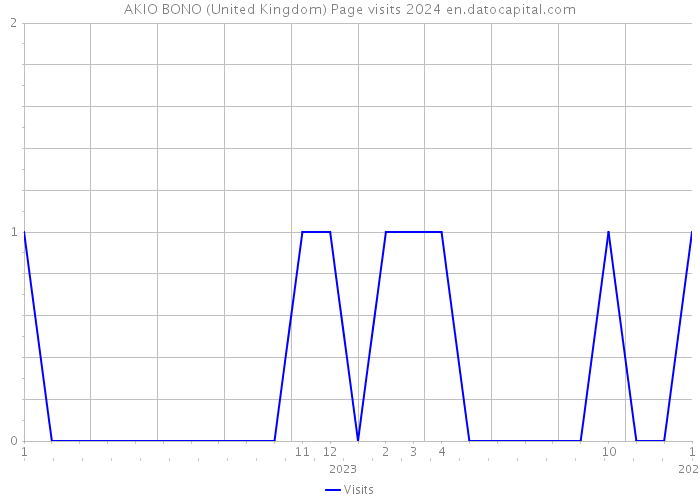 AKIO BONO (United Kingdom) Page visits 2024 