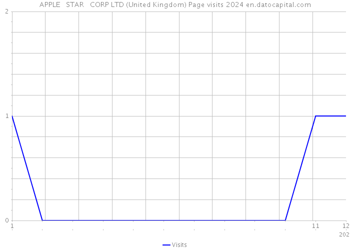 APPLE STAR CORP LTD (United Kingdom) Page visits 2024 