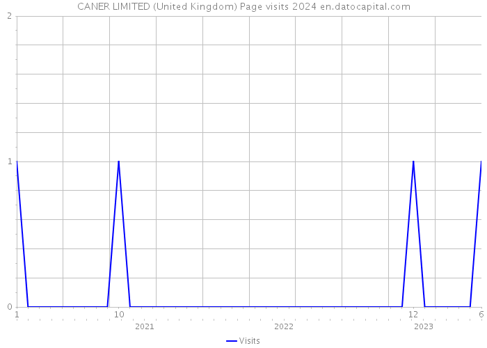 CANER LIMITED (United Kingdom) Page visits 2024 