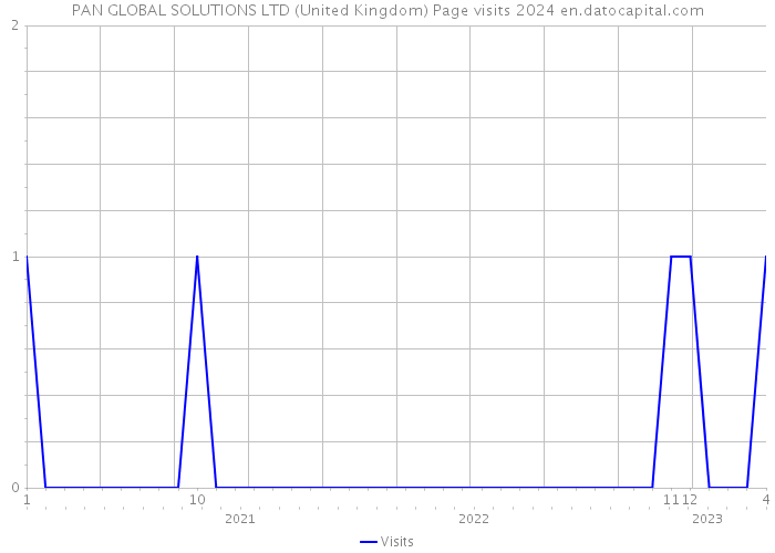 PAN GLOBAL SOLUTIONS LTD (United Kingdom) Page visits 2024 