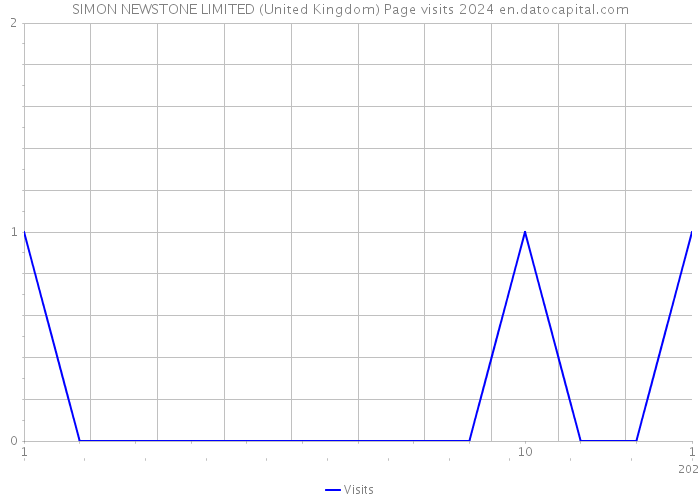 SIMON NEWSTONE LIMITED (United Kingdom) Page visits 2024 